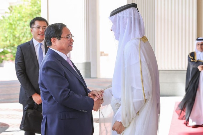 Qatar tổ chức trọng thể lễ đón Thủ tướng Phạm Minh Chính- Ảnh 1. Qatar tổ chức trọng thể lễ đón Thủ tướng Phạm Minh Chính- Ảnh 1.