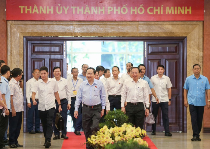 Chủ tịch Quốc hội Trần Thanh Mẫn làm việc với TP HCM- Ảnh 1. Chủ tịch Quốc hội Trần Thanh Mẫn làm việc với TP HCM- Ảnh 1.