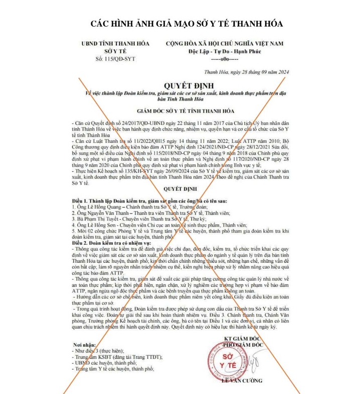 Cảnh báo thủ đoạn giả danh thanh tra, kiểm tra an toàn thực phẩm- Ảnh 1. Cảnh báo thủ đoạn giả danh thanh tra, kiểm tra an toàn thực phẩm- Ảnh 1.