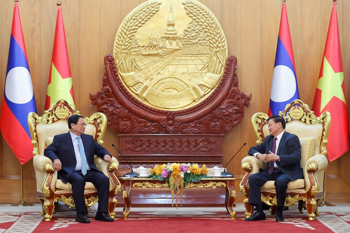 Thủ tướng Phạm Minh Chính hội kiến Tổng Bí thư, Chủ tịch nước Lào- Ảnh 3. Thủ tướng Phạm Minh Chính hội kiến Tổng Bí thư, Chủ tịch nước Lào- Ảnh 3.