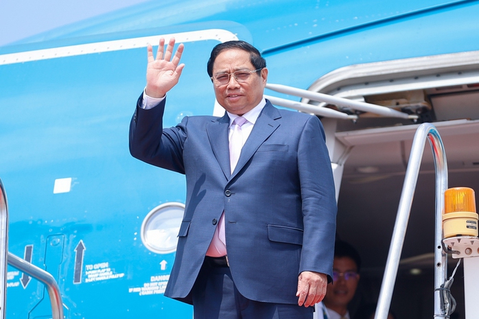 Thủ tướng Phạm Minh Chính tới Vientiane dự Hội nghị Cấp cao ASEAN- Ảnh 1. Thủ tướng Phạm Minh Chính tới Vientiane dự Hội nghị Cấp cao ASEAN- Ảnh 1.