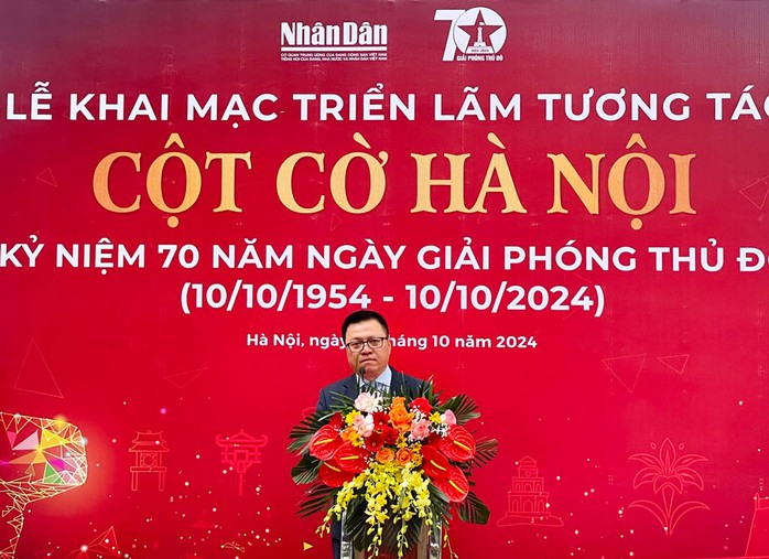 Ông Lê Quốc Minh, Tổng Biên tập Báo Nhân Dân, chia sẻ tại lễ khai mạc Ông Lê Quốc Minh, Tổng Biên tập Báo Nhân Dân, chia sẻ tại lễ khai mạc