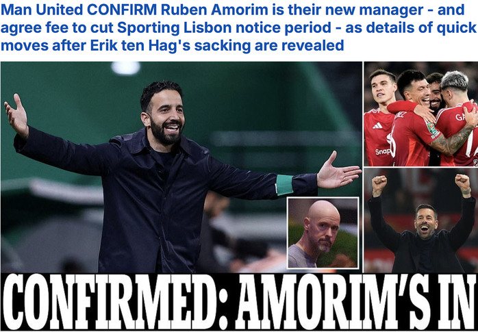 Man United chính thức bổ nhiệm Ruben Amorim, dàn sao có động thái đáng chú ý- Ảnh 2.
