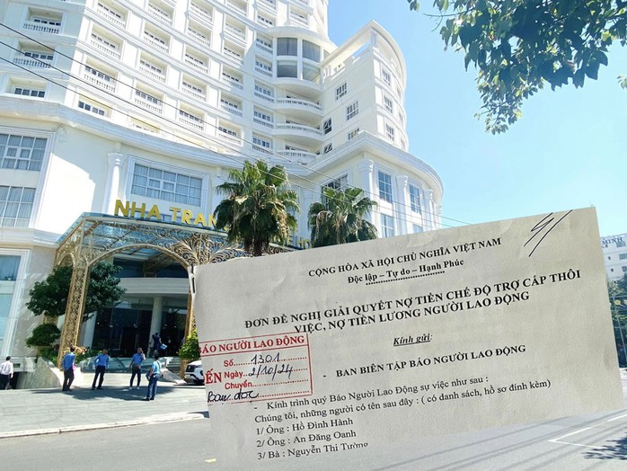 Đơn đề nghị giải quyết nợ lương của người lao động v&agrave; C&ocirc;ng ty CP Du lịch Thương mại Nha Trang