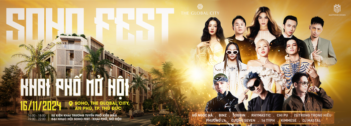 Dàn line up đỉnh nóc sẽ có mặt tại đại nhạc hội SOHO FEST - Khai phố, Mở hội Dàn line up đỉnh nóc sẽ có mặt tại đại nhạc hội SOHO FEST - Khai phố, Mở hội