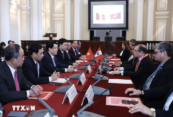 Chủ tịch nước Lương Cường hội kiến Chánh án Tòa án Tối cao Peru- Ảnh 6. Chủ tịch nước Lương Cường hội kiến Chánh án Tòa án Tối cao Peru- Ảnh 6.