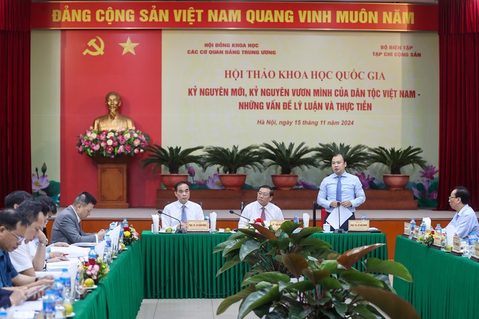 PGS-TS Lê Hải Bình - Ủy viên Dự khuyết Trung ương Đảng, Tổng Biên tập Tạp chí Cộng sản - phát biểu tại hội thảo.Ảnh: PHẠM HẢI PGS-TS Lê Hải Bình - Ủy viên Dự khuyết Trung ương Đảng, Tổng Biên tập Tạp chí Cộng sản - phát biểu tại hội thảo.Ảnh: PHẠM HẢI