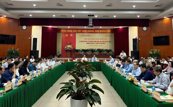 Khai mạc hội thảo đầu tiên về "Kỷ nguyên mới - Kỷ nguyên vươn mình của dân tộc Việt Nam"- Ảnh 1. Khai mạc hội thảo đầu tiên về "Kỷ nguyên mới - Kỷ nguyên vươn mình của dân tộc Việt Nam"- Ảnh 1.