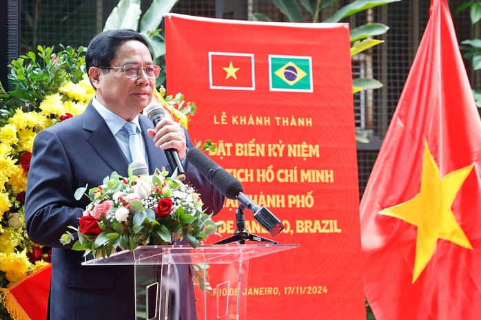 Thủ tướng dự lễ khánh thành biển kỷ niệm Chủ tịch Hồ Chí Minh tại Brazil- Ảnh 3. Thủ tướng dự lễ khánh thành biển kỷ niệm Chủ tịch Hồ Chí Minh tại Brazil- Ảnh 3.