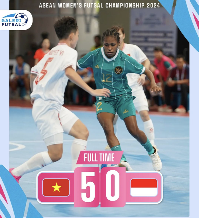 Futsal nữ Việt Nam thắng Indonesia 5 bàn trắng- Ảnh 1. Futsal nữ Việt Nam thắng Indonesia 5 bàn trắng- Ảnh 1.