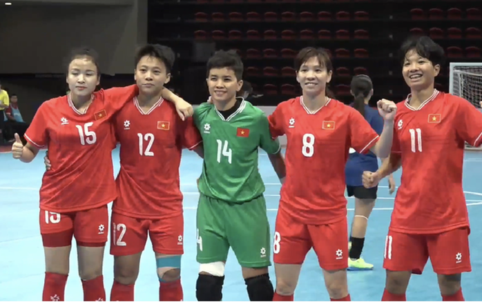 Thắng chủ nhà, futsal nữ Việt Nam đấu Thái Lan ở trận chung kết Đông Nam Á- Ảnh 1. Thắng chủ nhà, futsal nữ Việt Nam đấu Thái Lan ở trận chung kết Đông Nam Á- Ảnh 1.