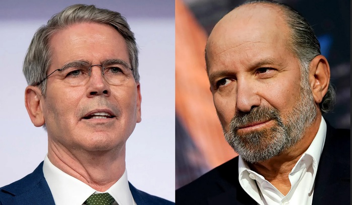 Hai ứng viên cho vị trí bộ trưởng tài chính Mỹ của ông Trump - ông Howard Lutnick (phải) và Scott Bessent. Ảnh: Bloomberg Hai ứng viên cho vị trí bộ trưởng tài chính Mỹ của ông Trump - ông Howard Lutnick (phải) và Scott Bessent. Ảnh: Bloomberg