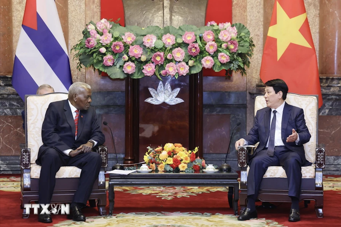Chủ tịch nước Lương Cường tiếp Chủ tịch Quốc hội Cuba- Ảnh 4. Chủ tịch nước Lương Cường tiếp Chủ tịch Quốc hội Cuba- Ảnh 4.
