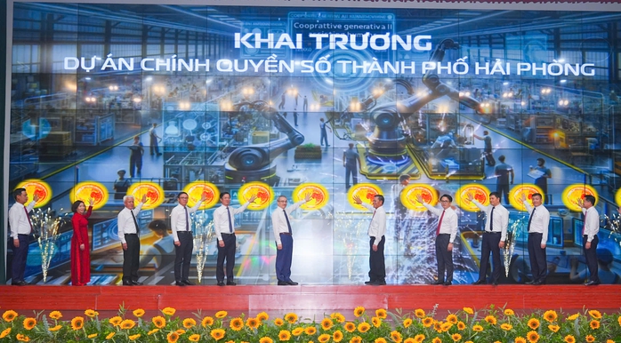Khai trương Dự án chính quyền số TP Hải Phòng- Ảnh 1. Khai trương Dự án chính quyền số TP Hải Phòng- Ảnh 1.