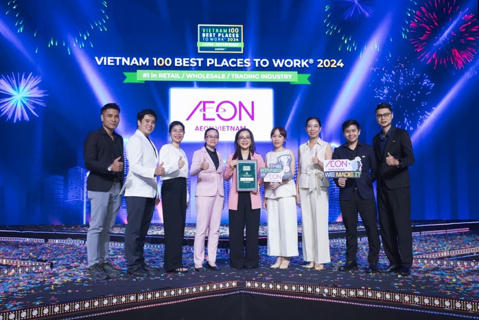 AEON Việt Nam 2 năm liền dẫn đầu Nơi làm việc tốt nhất ngành bán lẻ- Ảnh 1. AEON Việt Nam 2 năm liền dẫn đầu Nơi làm việc tốt nhất ngành bán lẻ- Ảnh 1.