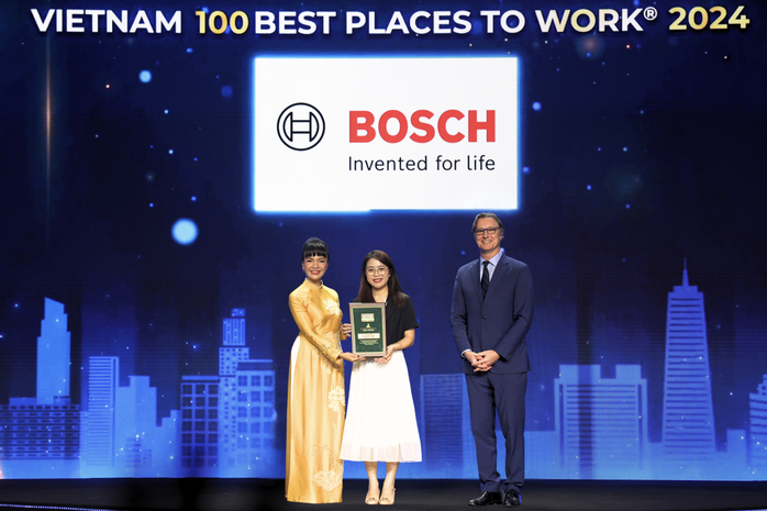 Bosch 10 năm liên tiếp vào danh sách Tốp 100 môi trường làm việc tốt nhất tại Việt Nam- Ảnh 1. Bosch 10 năm liên tiếp vào danh sách Tốp 100 môi trường làm việc tốt nhất tại Việt Nam- Ảnh 1.