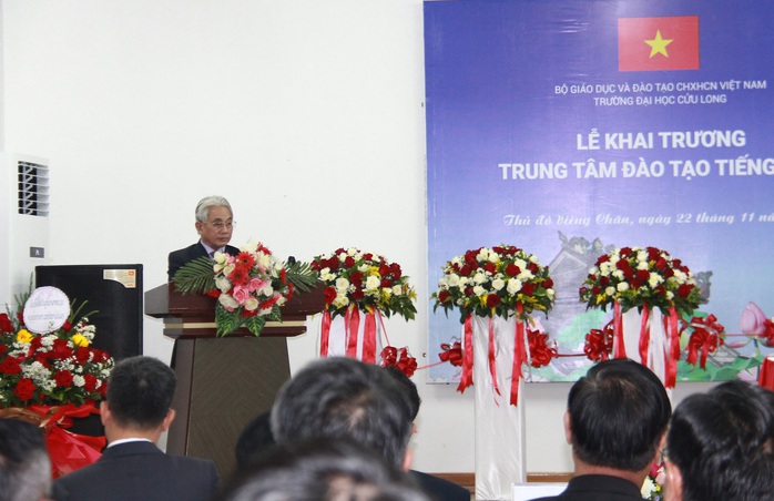Trường ĐH Cửu Long khai trương thêm trung tâm dạy tiếng Việt tại Lào- Ảnh 2. Trường ĐH Cửu Long khai trương thêm trung tâm dạy tiếng Việt tại Lào- Ảnh 2.