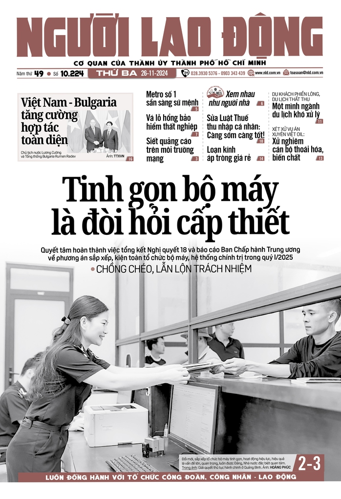 Báo in ngày 26-11: Ngưỡng tính thuế hộ kinh doanh bao nhiêu là phù hợp? - Ảnh 1. Báo in ngày 26-11: Ngưỡng tính thuế hộ kinh doanh bao nhiêu là phù hợp? - Ảnh 1.