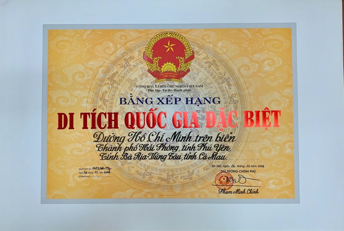 Xếp hạng di tích Quốc gia đặc biệt đường Hồ Chí Minh trên biển- Ảnh 1. Xếp hạng di tích Quốc gia đặc biệt đường Hồ Chí Minh trên biển- Ảnh 1.