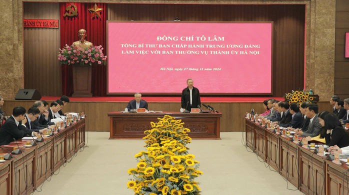 Tổng Bí thư Tô Lâm tin tưởng Thủ đô Hà Nội "gương mẫu, đi đầu của cả nước"- Ảnh 2. Tổng Bí thư Tô Lâm tin tưởng Thủ đô Hà Nội "gương mẫu, đi đầu của cả nước"- Ảnh 2.