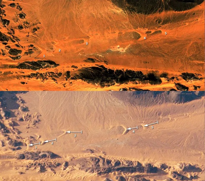 Con mắt chuyển động giữa Sahara do "sát thủ vũ trụ" để lại- Ảnh 3. Con mắt chuyển động giữa Sahara do "sát thủ vũ trụ" để lại- Ảnh 3.