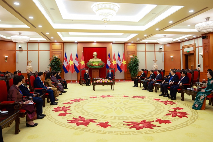 Tổng Bí thư Tô Lâm hội kiến Quốc vương Campuchia Norodom Sihamoni- Ảnh 2. Tổng Bí thư Tô Lâm hội kiến Quốc vương Campuchia Norodom Sihamoni- Ảnh 2.