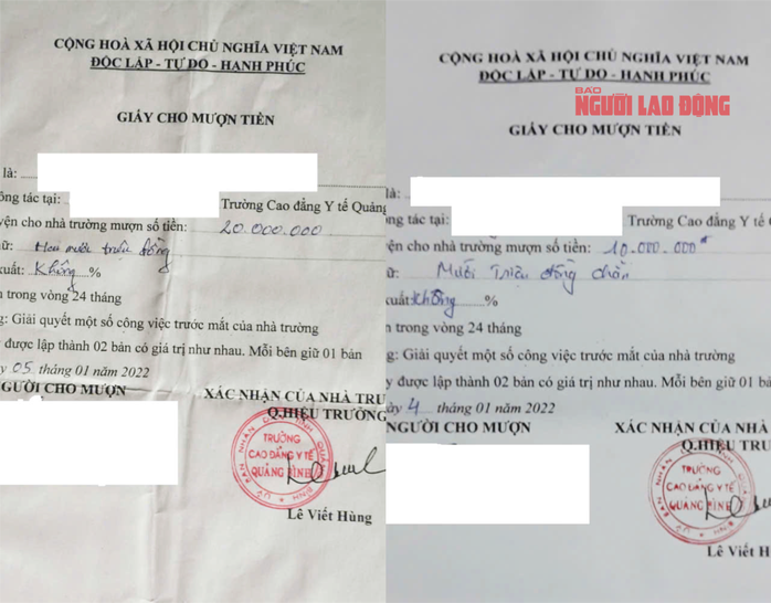 Lùm xùm ở Trường CĐ Y tế Quảng Bình: Cho trường “mượn” 10-20 triệu đồng khi được tuyển dụng!- Ảnh 2. Lùm xùm ở Trường CĐ Y tế Quảng Bình: Cho trường “mượn” 10-20 triệu đồng khi được tuyển dụng!- Ảnh 2.