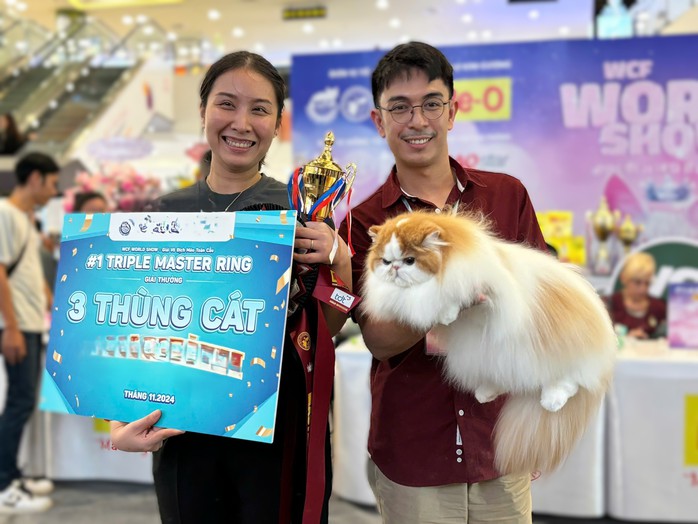 VIDEO: Người Việt Nam đầu tiên thắng giải tại Giải vô địch mèo toàn cầu- Ảnh 4. VIDEO: Người Việt Nam đầu tiên thắng giải tại Giải vô địch mèo toàn cầu- Ảnh 4.