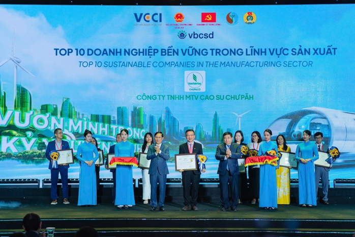 Top 100 Doanh nghiệp Bền vững năm 2024 có 14 đơn vị thuộc VRG- Ảnh 1. Top 100 Doanh nghiệp Bền vững năm 2024 có 14 đơn vị thuộc VRG- Ảnh 1.