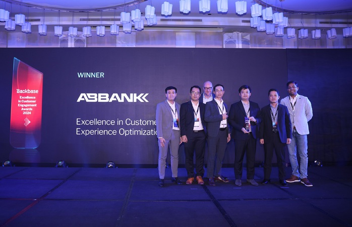 ABBANK nhận giải thưởng “Xuất sắc về tối ưu hóa trải nghiệm khách hàng” tại hội nghị Backbase ENGAGE Asia 2024 ABBANK nhận giải thưởng “Xuất sắc về tối ưu hóa trải nghiệm khách hàng” tại hội nghị Backbase ENGAGE Asia 2024