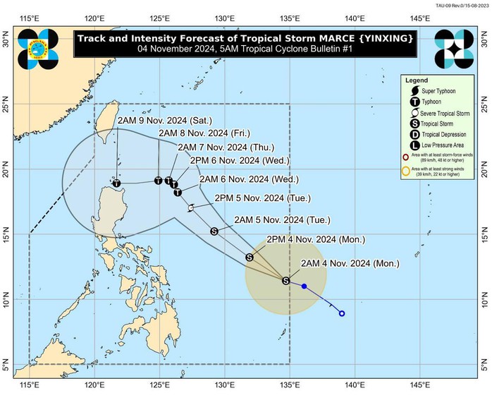 Áp thấp gần Philippines mạnh lên thành bão, có thể thành cuồng phong- Ảnh 1. Áp thấp gần Philippines mạnh lên thành bão, có thể thành cuồng phong- Ảnh 1.