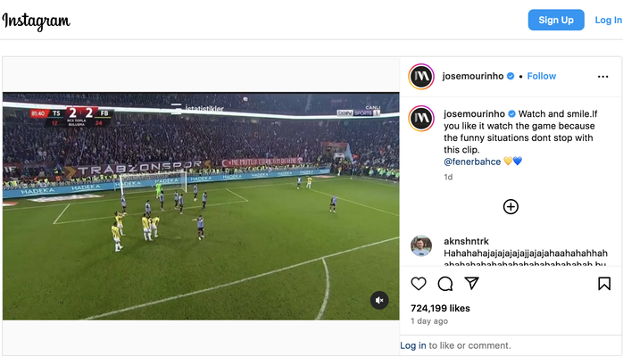 Fenerbahce thắng trận, Jose Mourinho đăng clip mắng trọng tài là "trẻ con"- Ảnh 5. Fenerbahce thắng trận, Jose Mourinho đăng clip mắng trọng tài là "trẻ con"- Ảnh 5.