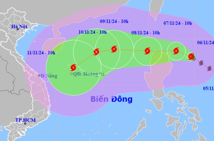 Bão Yinxing rất mạnh, giật cấp 16 đang di chuyển vào Biển Đông- Ảnh 1. Bão Yinxing rất mạnh, giật cấp 16 đang di chuyển vào Biển Đông- Ảnh 1.
