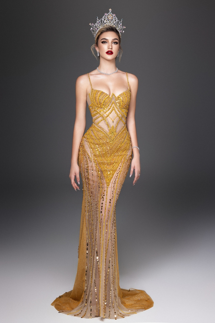 Trương Ngọc Ánh đọ sắc top 4 "Miss Earth 2023"- Ảnh 3. Trương Ngọc Ánh đọ sắc top 4 "Miss Earth 2023"- Ảnh 3.