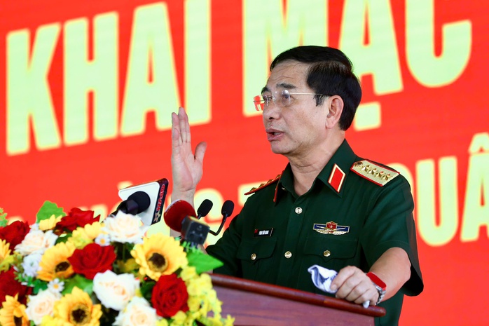 Bộ Quốc phòng khai mạc diễn tập tác chiến phòng thủ Quân khu 7- Ảnh 1. Bộ Quốc phòng khai mạc diễn tập tác chiến phòng thủ Quân khu 7- Ảnh 1.
