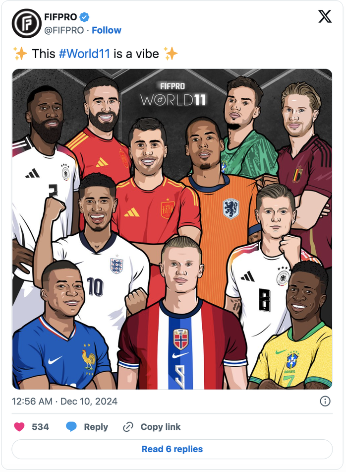 Real Madrid áp đảo đội hình hay nhất năm FIFPro, Ronaldo và Messi bị gạch tên- Ảnh 1. Real Madrid áp đảo đội hình hay nhất năm FIFPro, Ronaldo và Messi bị gạch tên- Ảnh 1.