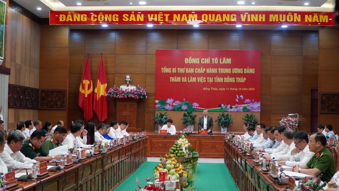 Tổng Bí thư yêu cầu Đồng Tháp huy động các thế mạnh đặc trưng để bứt phá- Ảnh 1. Tổng Bí thư yêu cầu Đồng Tháp huy động các thế mạnh đặc trưng để bứt phá- Ảnh 1.