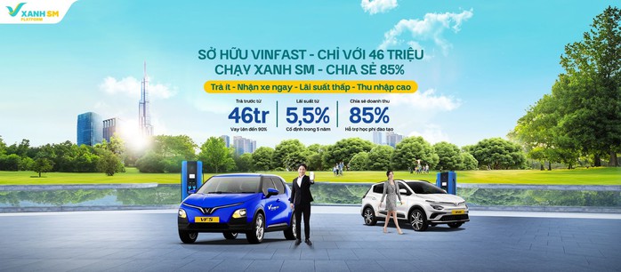 Tài xế Xanh SM được hỗ trợ trả góp 90% giá trị xe
- Ảnh 1.