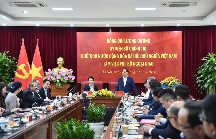 Chủ tịch nước: Đối ngoại cần làm tốt công tác tham mưu, dự báo- Ảnh 1. Chủ tịch nước: Đối ngoại cần làm tốt công tác tham mưu, dự báo- Ảnh 1.