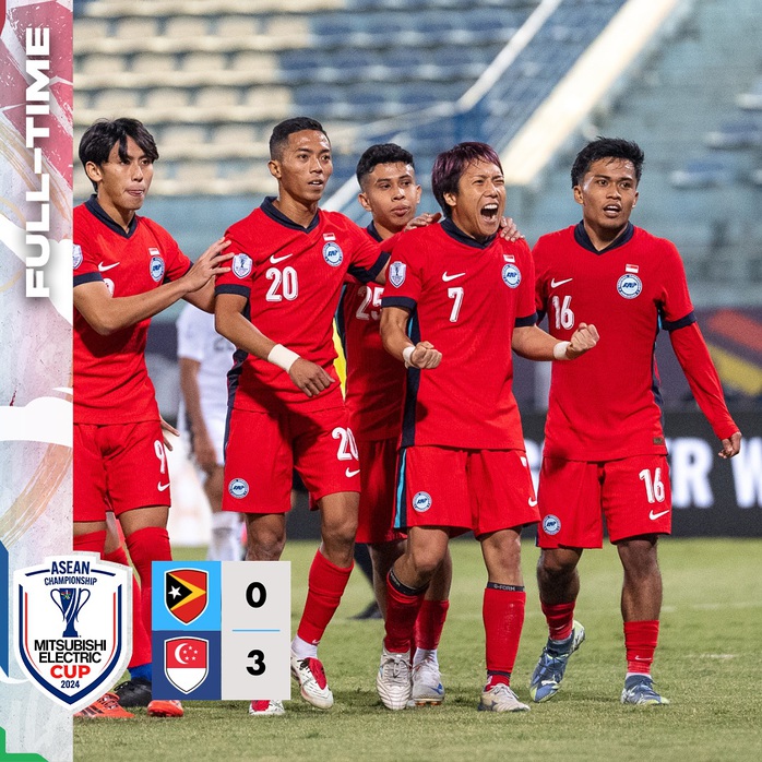 ASEAN Cup 2024: Singapore thắng nhọc nhằn Timor Leste dù ghi 3 bàn- Ảnh 2. ASEAN Cup 2024: Singapore thắng nhọc nhằn Timor Leste dù ghi 3 bàn- Ảnh 2.