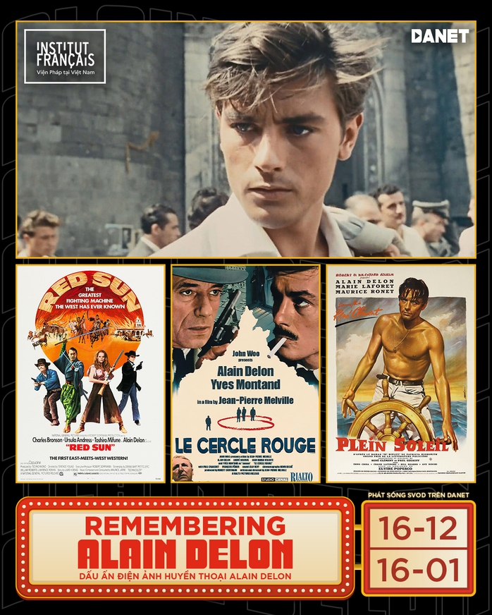 Chiếu chuỗi phim về cố tài tử Alain Delon- Ảnh 2. Chiếu chuỗi phim về cố tài tử Alain Delon- Ảnh 2.