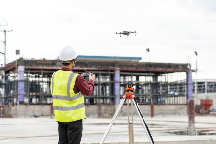 Thiết bị bay không người lái được sử dụng để khảo sát công trường Ảnh: EQUINOX’S DRONES Thiết bị bay không người lái được sử dụng để khảo sát công trường Ảnh: EQUINOX’S DRONES
