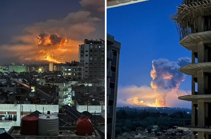 Israel thả "bom động đất", tấn công kho tên lửa Syria- Ảnh 1. Israel thả "bom động đất", tấn công kho tên lửa Syria- Ảnh 1.