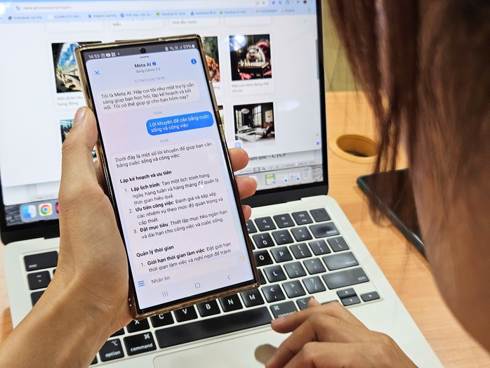Meta mới đây đã tích hợp AI lên ứng dụng nhắn tin MessengerẢnh: LÊ TỈNH Meta mới đây đã tích hợp AI lên ứng dụng nhắn tin MessengerẢnh: LÊ TỈNH