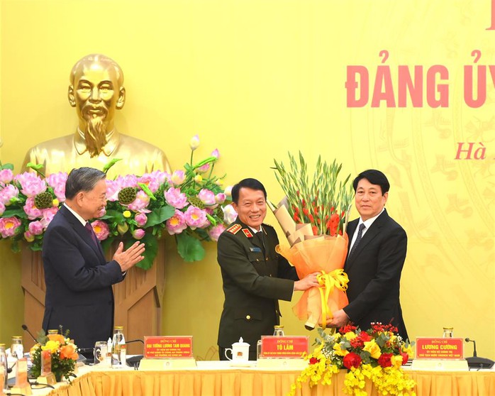 Tổng Bí thư, Chủ tịch nước, Thủ tướng dự Hội nghị Đảng ủy Công an Trung ương 2024- Ảnh 3. Tổng Bí thư, Chủ tịch nước, Thủ tướng dự Hội nghị Đảng ủy Công an Trung ương 2024- Ảnh 3.
