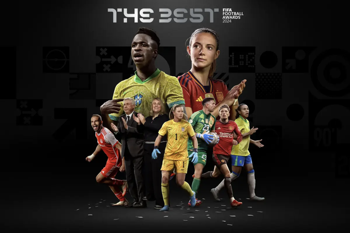FIFA The Best 2024: Vinicius Junior đăng quang sau cú sốc Quả bóng vàng- Ảnh 2. FIFA The Best 2024: Vinicius Junior đăng quang sau cú sốc Quả bóng vàng- Ảnh 2.
