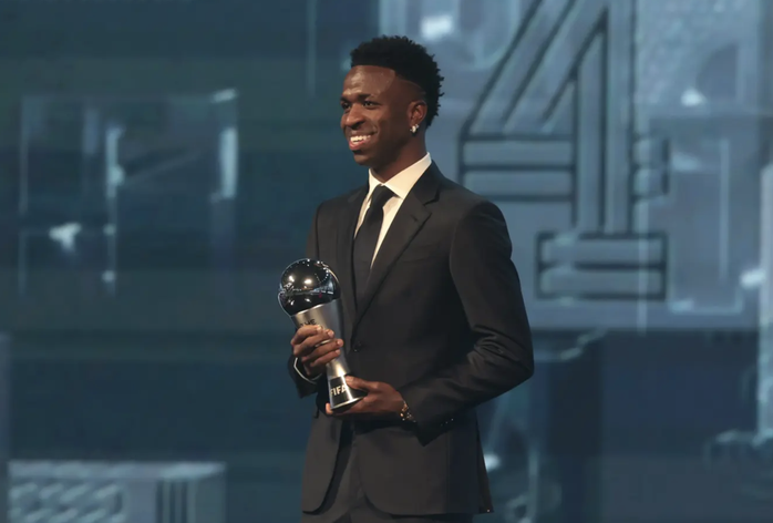 FIFA The Best 2024: Vinicius Junior đăng quang sau cú sốc Quả bóng vàng- Ảnh 1. FIFA The Best 2024: Vinicius Junior đăng quang sau cú sốc Quả bóng vàng- Ảnh 1.