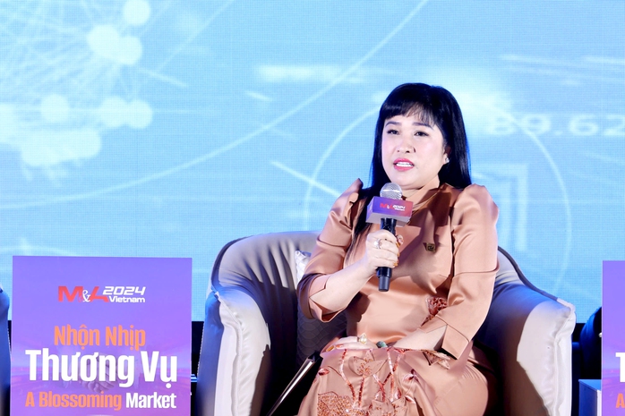 CEO Lưu Thị Thanh Mẫu chia sẻ tại phiên thảo luận Diễn đàn M&A Việt Nam năm 2024 CEO Lưu Thị Thanh Mẫu chia sẻ tại phiên thảo luận Diễn đàn M&A Việt Nam năm 2024