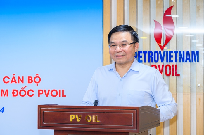 Đ/c Lê Mạnh Hùng - Bí thư Đảng ủy, Chủ tịch HĐTV PVN phát biểu tại Lễ công bố và trao quyết định Đ/c Lê Mạnh Hùng - Bí thư Đảng ủy, Chủ tịch HĐTV PVN phát biểu tại Lễ công bố và trao quyết định
