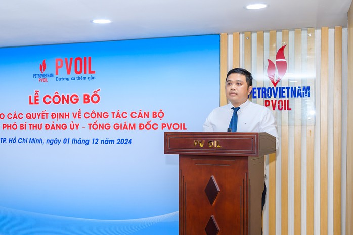 Đ/c Nguyễn Đăng Trình phát biểu nhận nhiệm vụ Phó Bí thư Đảng ủy, Tổng Giám đốc PVOIL Đ/c Nguyễn Đăng Trình phát biểu nhận nhiệm vụ Phó Bí thư Đảng ủy, Tổng Giám đốc PVOIL